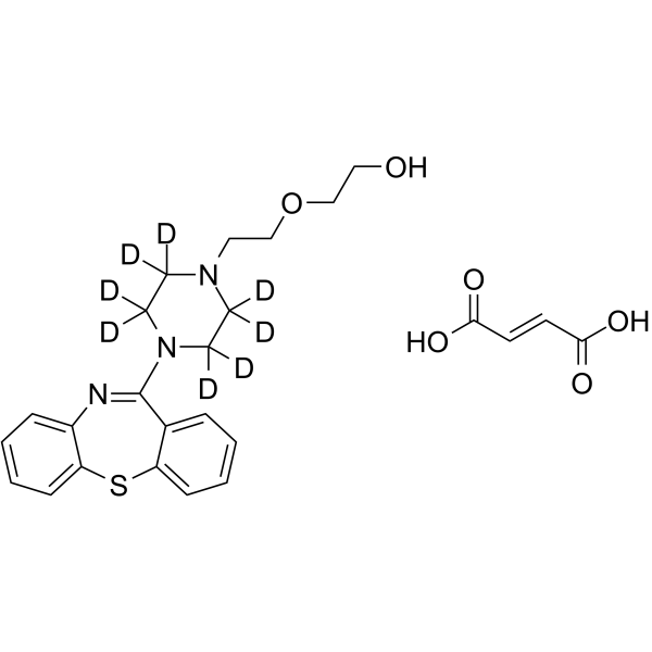 Quetiapine-d8 fumarate Chemical Structure