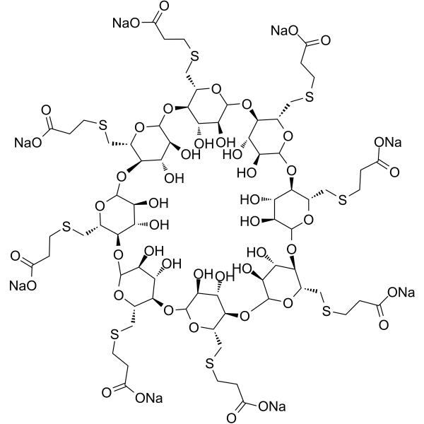 Sugammadex sodium 構造式