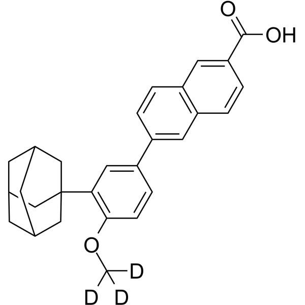 Adapalene-d<sub>3</sub> Chemical Structure