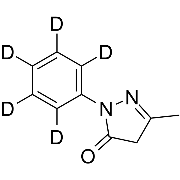 Edaravone-d<sub>5</sub> Chemical Structure