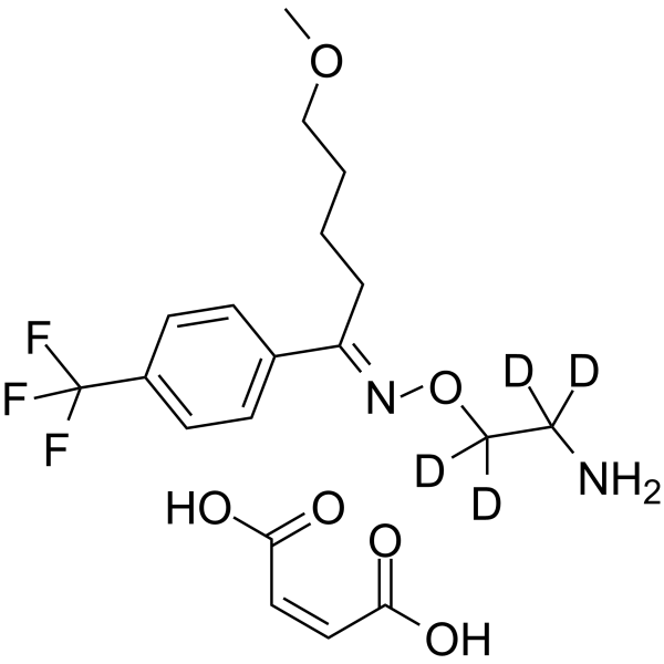 Fluvoxamine-d<sub>4</sub> maleate Chemical Structure
