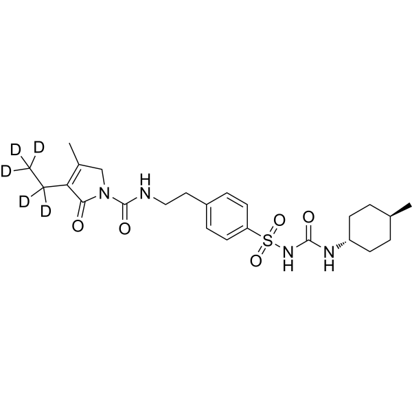 Glimepiride-d<sub>5</sub> Chemical Structure