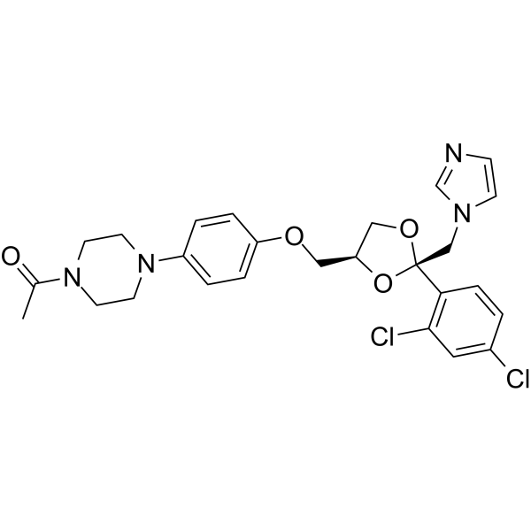 (+)-Ketoconazole Chemical Structure