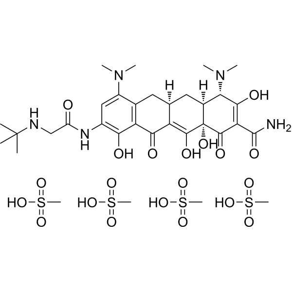 Tigecycline tetramesylate Chemical Structure