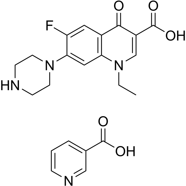 Norfloxacin (nicotinate) Chemical Structure