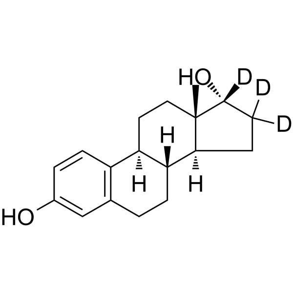 Alpha-Estradiol-d<sub>3</sub> Chemical Structure