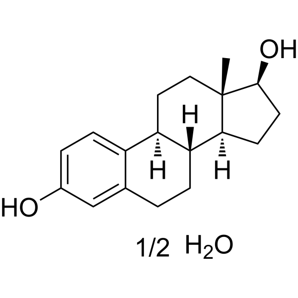 Estradiol hemihydrate Chemical Structure