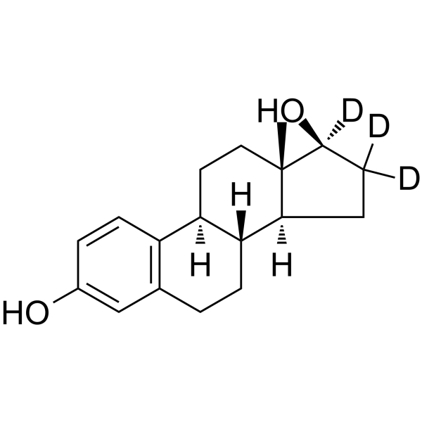 Estradiol-d<sub>3</sub> Chemical Structure