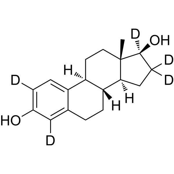 Estradiol-d<sub>5</sub> Chemical Structure