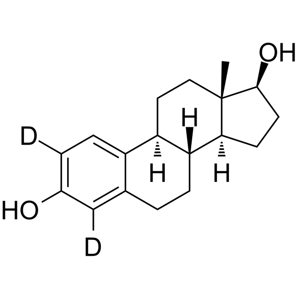 Estradiol-d<sub>2</sub> Chemical Structure