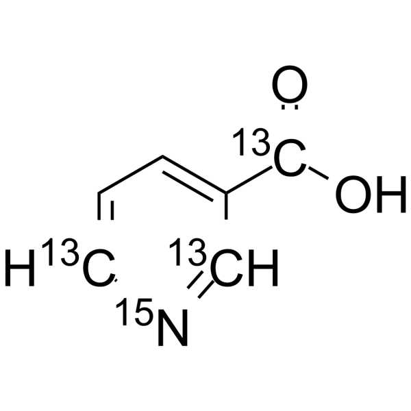 Niacin-13C3,15N Chemical Structure