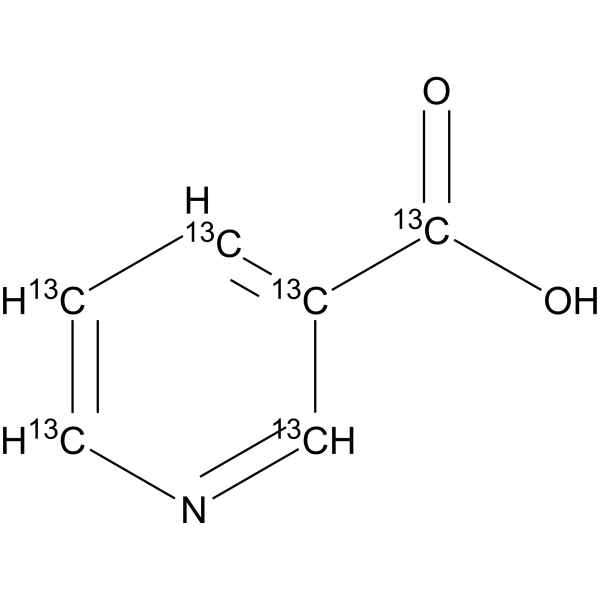 Niacin-13C6 Chemical Structure