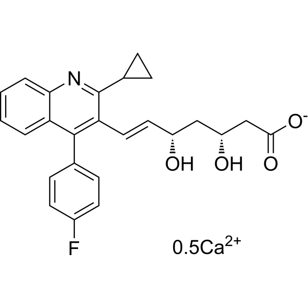 Pitavastatin Calcium 構造式