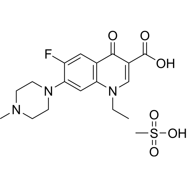 Pefloxacin mesylate Chemical Structure