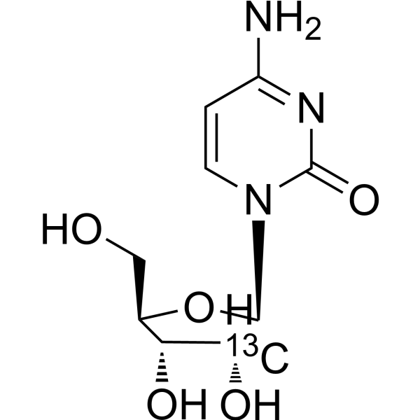 Cytidine-<sup>13</sup>C-1 Chemical Structure