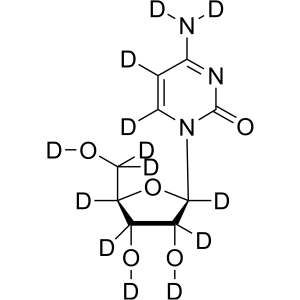 Cytidine-d<sub>13</sub> Chemical Structure