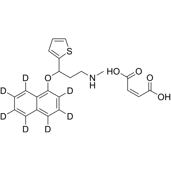 (±)-Duloxetine-d<sub>7</sub> maleate Chemical Structure