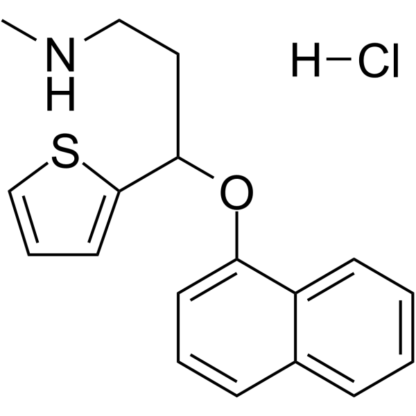 (±)-Duloxetine hydrochloride Chemical Structure