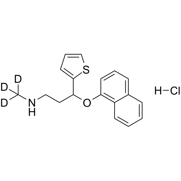 (±)-Duloxetine-d<sub>3</sub> hydrochloride Chemical Structure