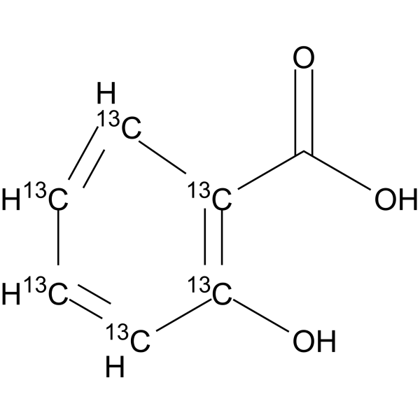 Salicylic acid-13C6 Chemical Structure