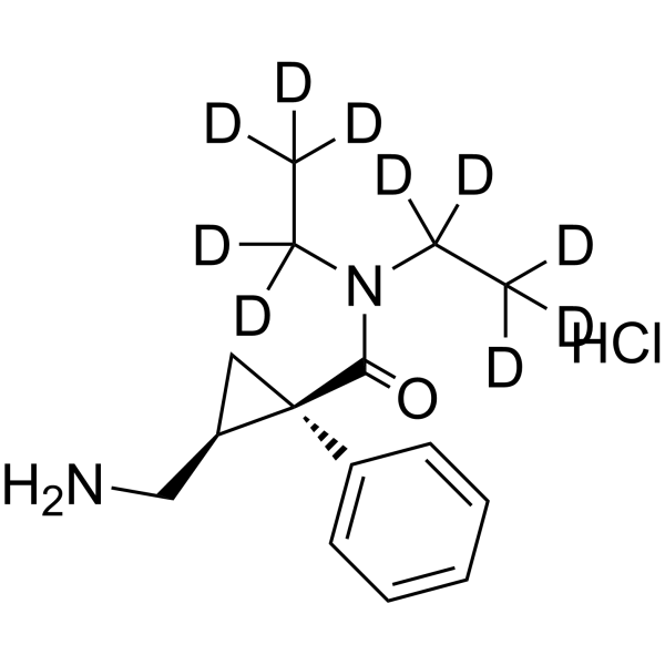 Milnacipran-d<sub>10</sub> hydrochloride Chemical Structure
