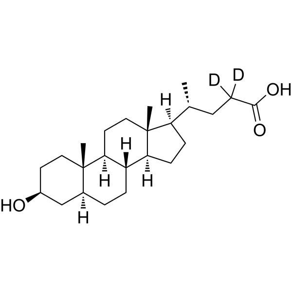 Isoallolithocholic acid-d<sub>2</sub> Chemical Structure