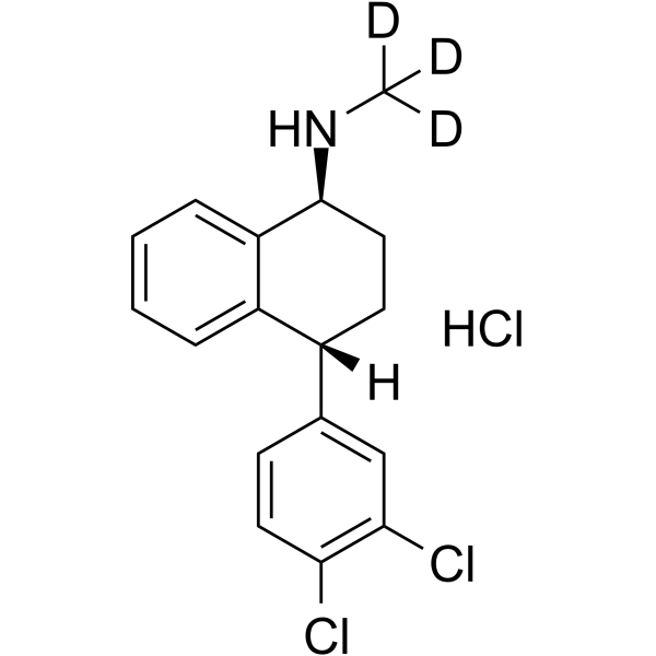 rel-Sertraline-d<sub>3</sub> hydrochloride Chemical Structure