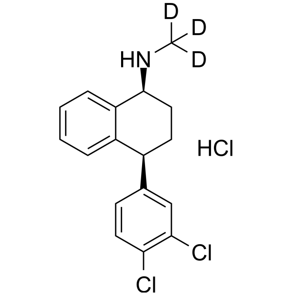 (±)-cis-Sertraline-d<sub>3</sub> hydrochloride Chemical Structure