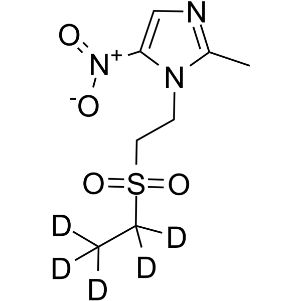 Tinidazole-d<sub>5</sub> Chemical Structure