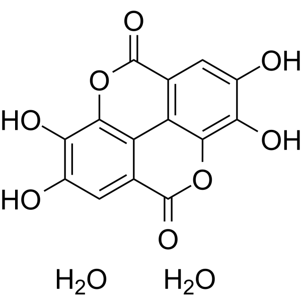 Ellagic acid dihydrate Chemical Structure