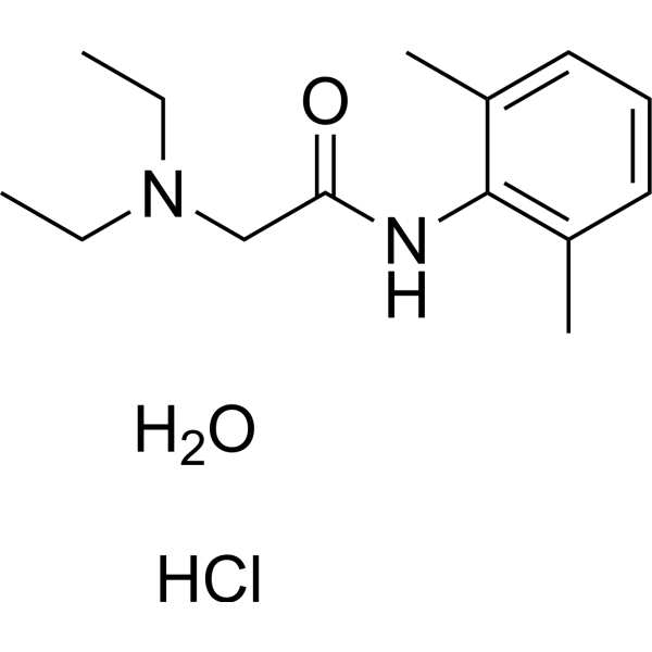 Lidocaine hydrochloride hydrate Chemical Structure