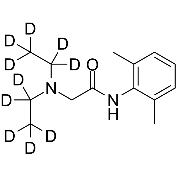 Lidocaine-d<sub>10</sub> Chemical Structure