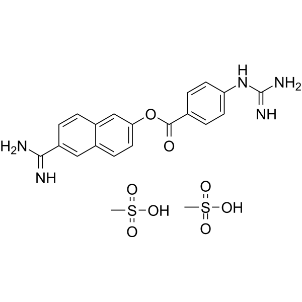 Nafamostat mesylate Chemical Structure