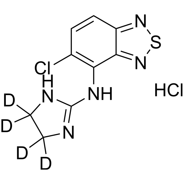 Tizanidine-d<sub>4</sub> hydrochloride Chemical Structure