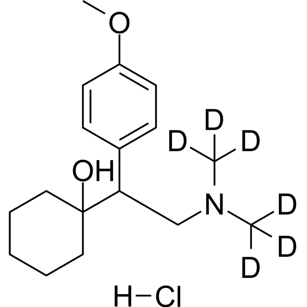 Venlafaxine-d<sub>6</sub> hydrochloride Chemical Structure