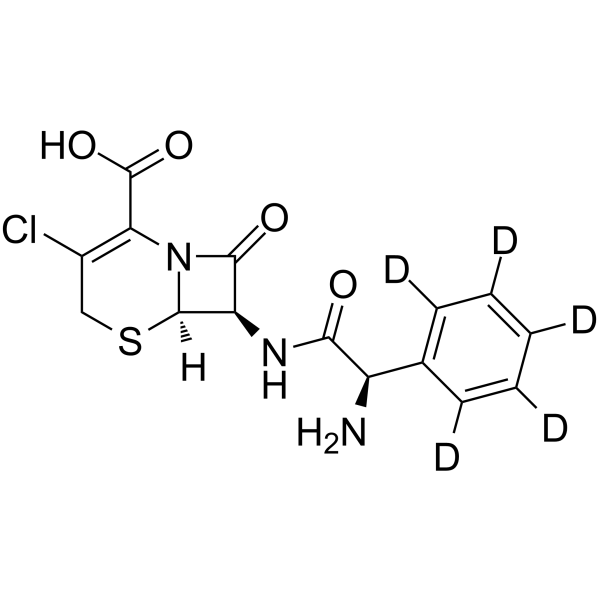 Cefaclor-d<sub>5</sub> Chemical Structure