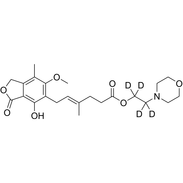 Mycophenolate Mofetil-d<sub>4</sub> Chemical Structure