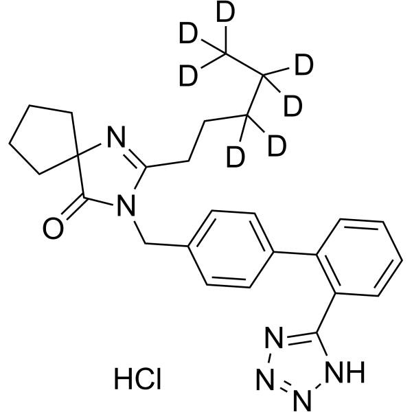 Irbesartan-d<sub>7</sub> hydrochloride Chemical Structure