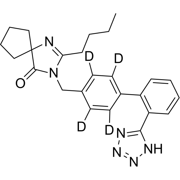 Irbesartan-d<sub>4</sub> Chemical Structure