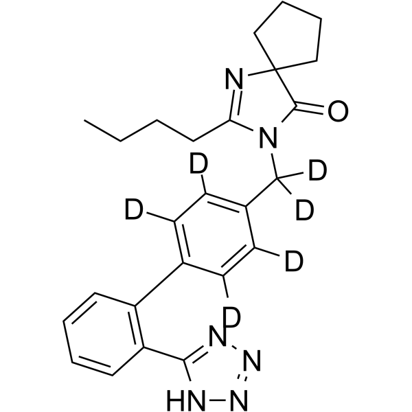 Irbesartan-d<sub>6</sub> Chemical Structure