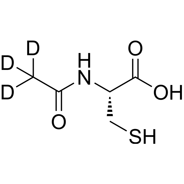 Acetylcysteine-d3 Chemical Structure