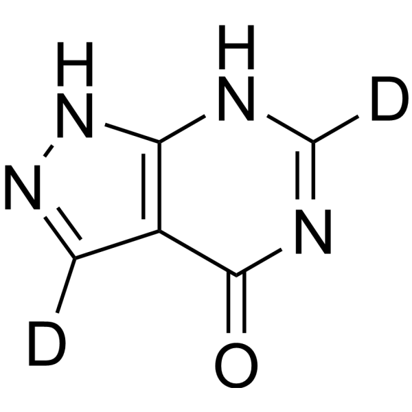 Allopurinol-d<sub>2</sub> Chemical Structure