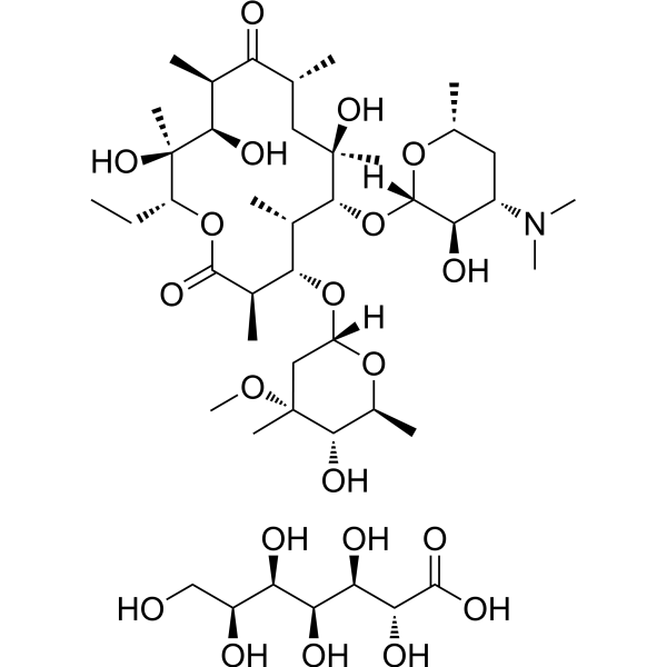 Erythromycin (gluceptate) Chemical Structure