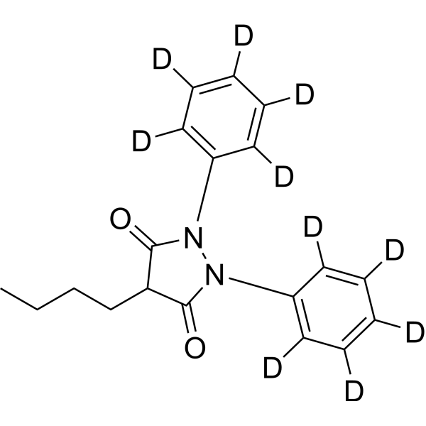Phenylbutazone(diphenyl-d<sub>10</sub>) Chemical Structure
