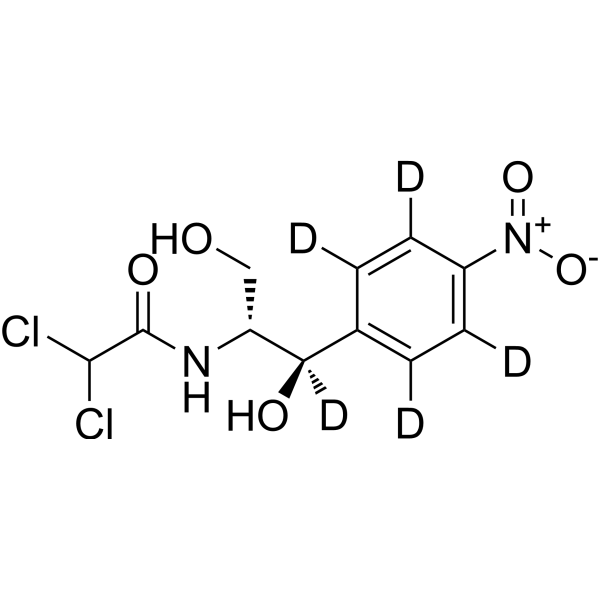 Chloramphenicol-d<sub>5</sub> Chemical Structure
