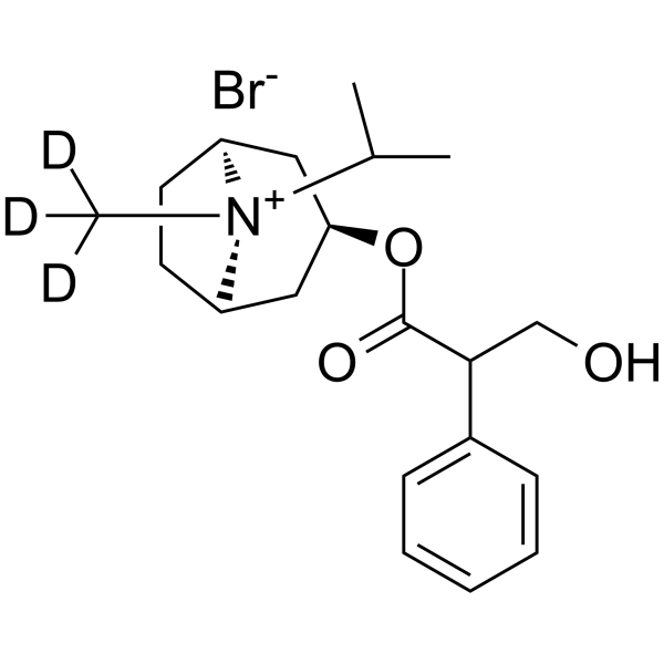 Ipratropium-d<sub>3</sub> bromide Chemical Structure
