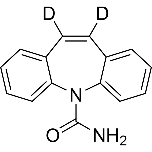 Carbamazepine-d<sub>2</sub> Chemical Structure