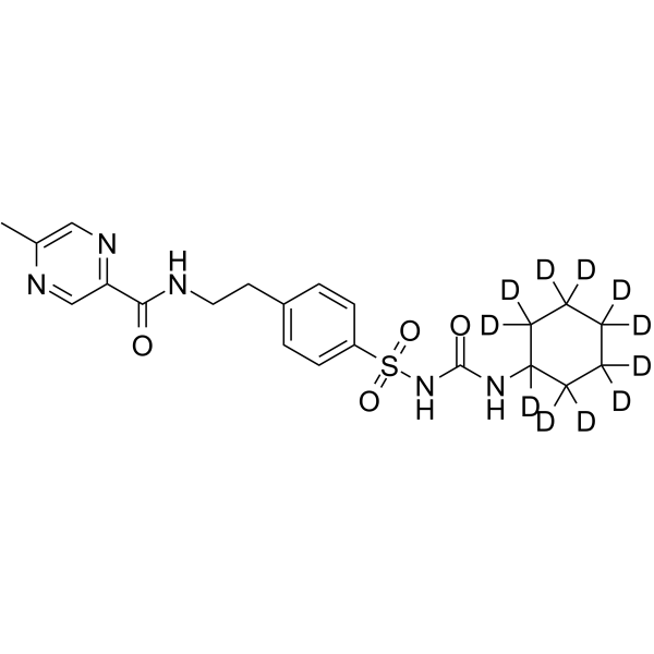 Glipizide-d<sub>11</sub> Chemical Structure