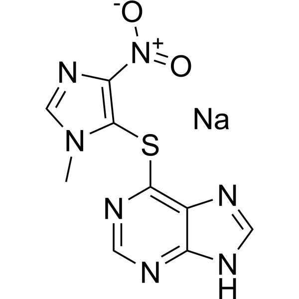 Azathioprine sodium Chemical Structure