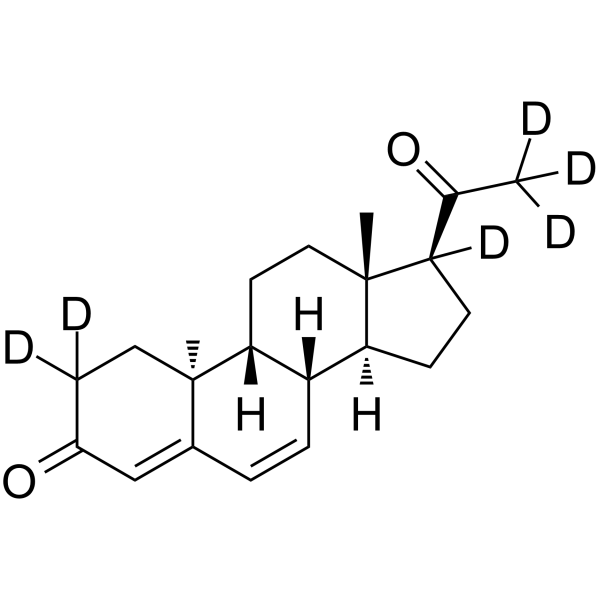 Dydrogesterone-d<sub>6</sub> Chemical Structure